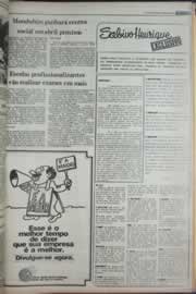 Página do jornal Correio do Ceará de fevereiro de 1977