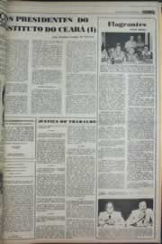 Página do jornal Correio do Ceará de fevereiro de 1977