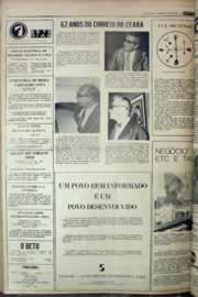 Página do jornal Correio do Ceará de fevereiro de 1977