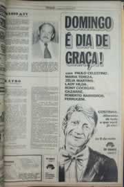 Página do jornal Correio do Ceará de fevereiro de 1977