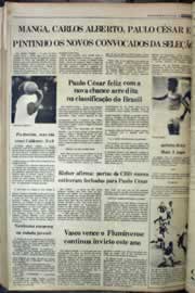 Página do jornal Correio do Ceará de fevereiro de 1977