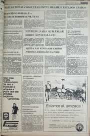 Página do jornal Correio do Ceará de março de 1977