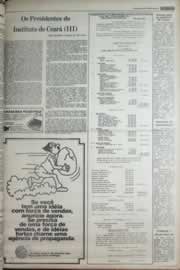 Página do jornal Correio do Ceará de março de 1977