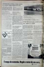 Página do jornal Correio do Ceará de março de 1977
