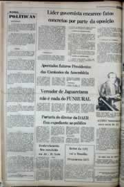 Página do jornal Correio do Ceará de março de 1977