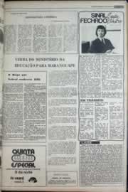 Página do jornal Correio do Ceará de março de 1977