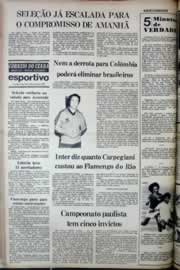 Página do jornal Correio do Ceará de março de 1977