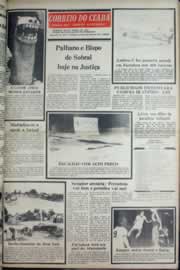 Página do jornal Correio do Ceará de março de 1977