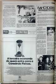 Página do jornal Correio do Ceará de março de 1977