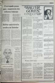Página do jornal Correio do Ceará de março de 1977