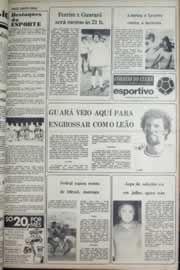 Página do jornal Correio do Ceará de março de 1977