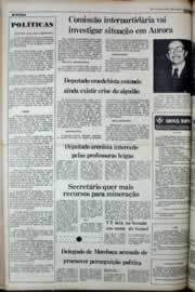Página do jornal Correio do Ceará de março de 1977