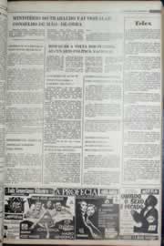 Página do jornal Correio do Ceará de março de 1977
