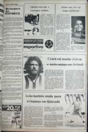 Página do jornal Correio do Ceará de março de 1977