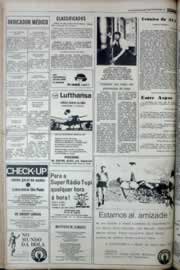 Página do jornal Correio do Ceará de março de 1977