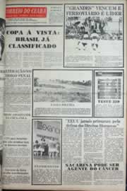 Página do jornal Correio do Ceará de março de 1977
