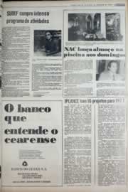 Página do jornal Correio do Ceará de março de 1977