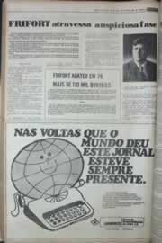 Página do jornal Correio do Ceará de março de 1977