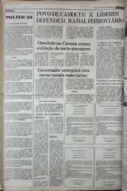Página do jornal Correio do Ceará de março de 1977