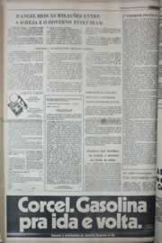 Página do jornal Correio do Ceará de março de 1977