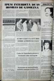 Página do jornal Correio do Ceará de março de 1977