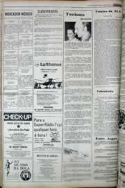 Página do jornal Correio do Ceará de março de 1977