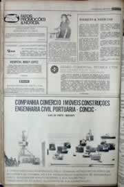 Página do jornal Correio do Ceará de março de 1977