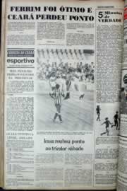 Página do jornal Correio do Ceará de março de 1977