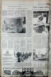 Página do jornal Correio do Ceará de março de 1977