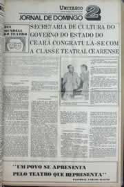 Página do jornal Correio do Ceará de março de 1977