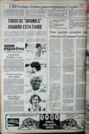 Página do jornal Correio do Ceará de março de 1977