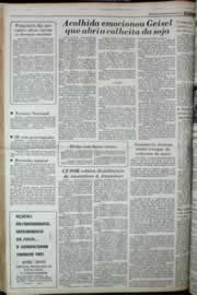 Página do jornal Correio do Ceará de março de 1977