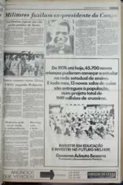 Página do jornal Correio do Ceará de março de 1977