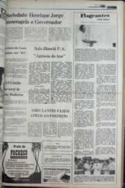 Página do jornal Correio do Ceará de março de 1977