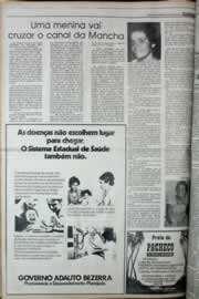 Página do jornal Correio do Ceará de março de 1977
