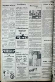 Página do jornal Correio do Ceará de março de 1977