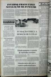Página do jornal Correio do Ceará de março de 1977