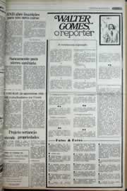 Página do jornal Correio do Ceará de abril de 1977