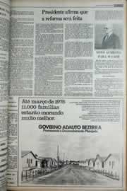 Página do jornal Correio do Ceará de abril de 1977