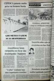 Página do jornal Correio do Ceará de abril de 1977