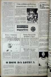 Página do jornal Correio do Ceará de abril de 1977