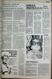 Página do jornal Correio do Ceará de abril de 1977