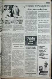 Página do jornal Correio do Ceará de abril de 1977