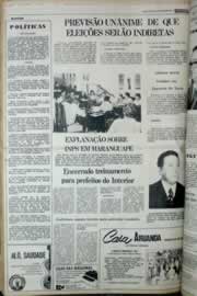 Página do jornal Correio do Ceará de abril de 1977