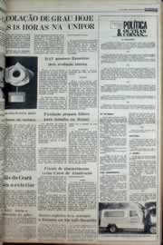 Página do jornal Correio do Ceará de abril de 1977
