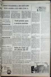 Página do jornal Correio do Ceará de abril de 1977