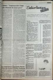 Página do jornal Correio do Ceará de abril de 1977