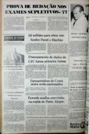 Página do jornal Correio do Ceará de abril de 1977