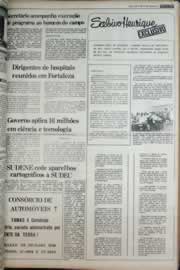 Página do jornal Correio do Ceará de abril de 1977