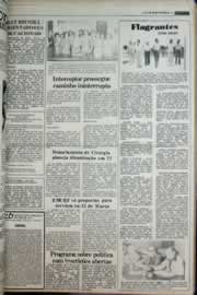 Página do jornal Correio do Ceará de abril de 1977
